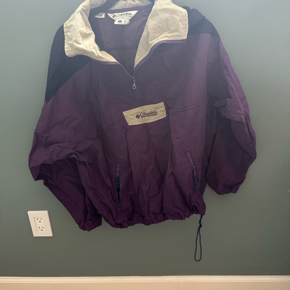 Columbia Women's Purple Windbreaker Jacket